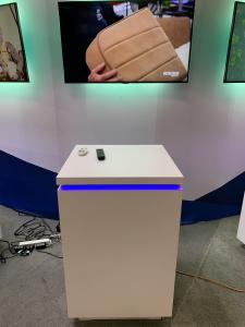 RENTAL: Modified RE-9135 Island Design with Curved Gravitee Panel System Wall -- View 7